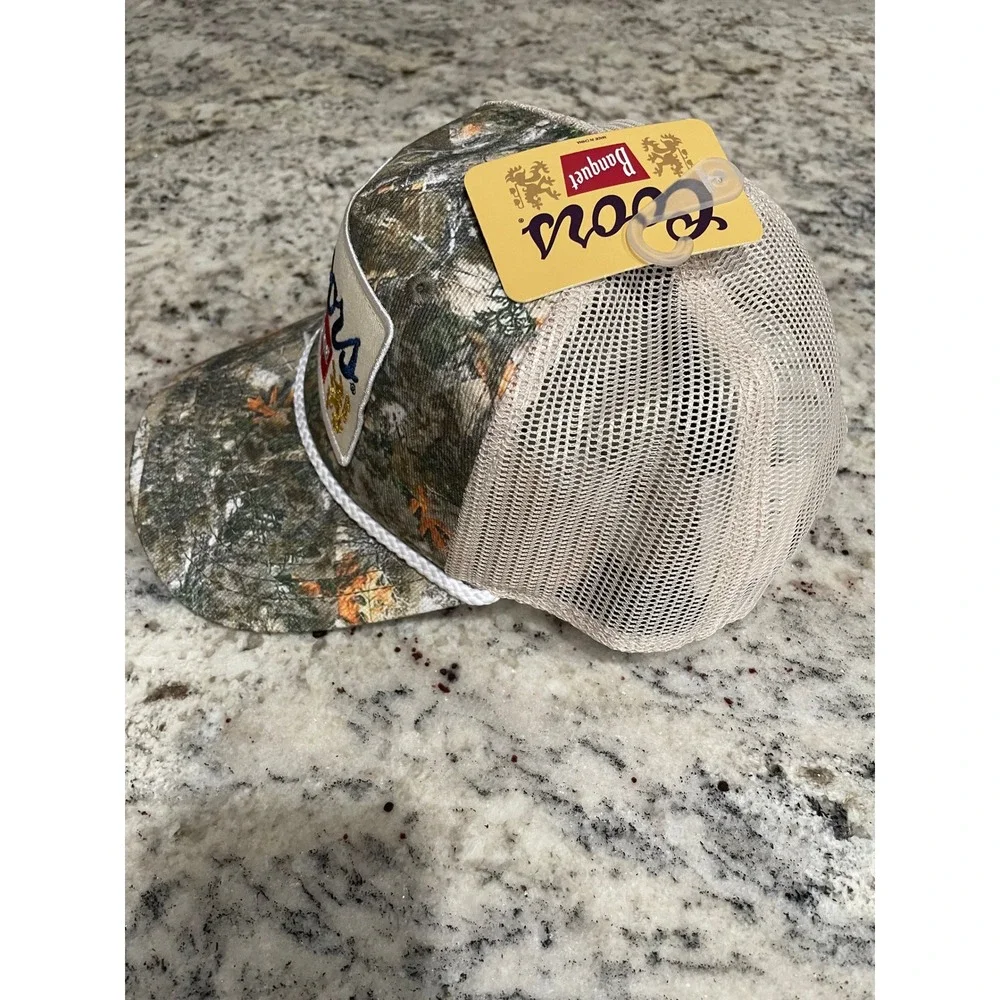 Coors Banquet Camo Trucker Hat Mad Engine Mesh Snapback Rope Cap New With Tags